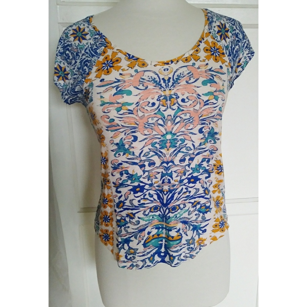 🌹3/$30 Lucky brand short Sleeve print top